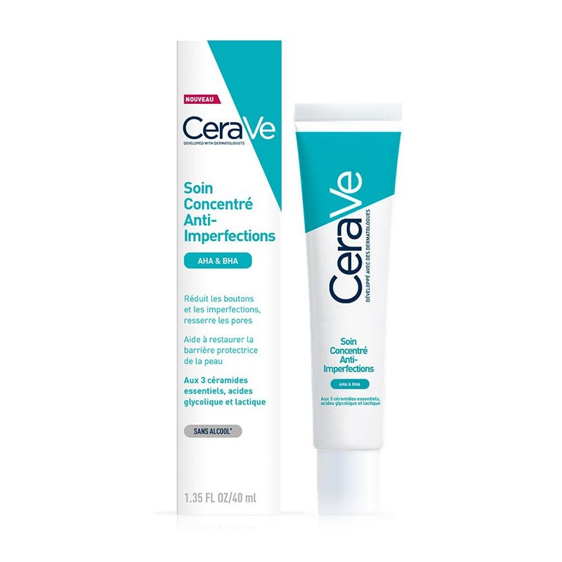 CERAVE SOIN CONCENTRE ANTI-IMPERFECTIONS AHA PEAU GRASSE A TENDANCE ACNEIQUE 40ML