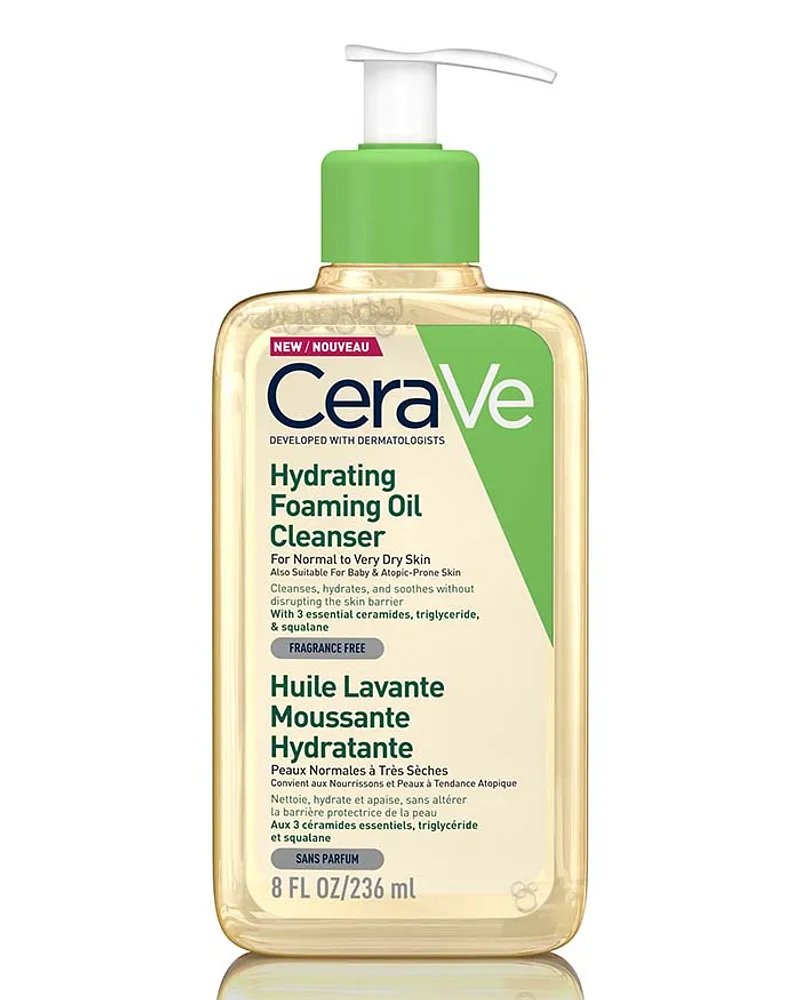 CERAVE HUILE LAVANTE MOUSSANTE HYDRATANTE OIL CLEANSER PEAU TRES SECHE A ATOPIQUE 236ML