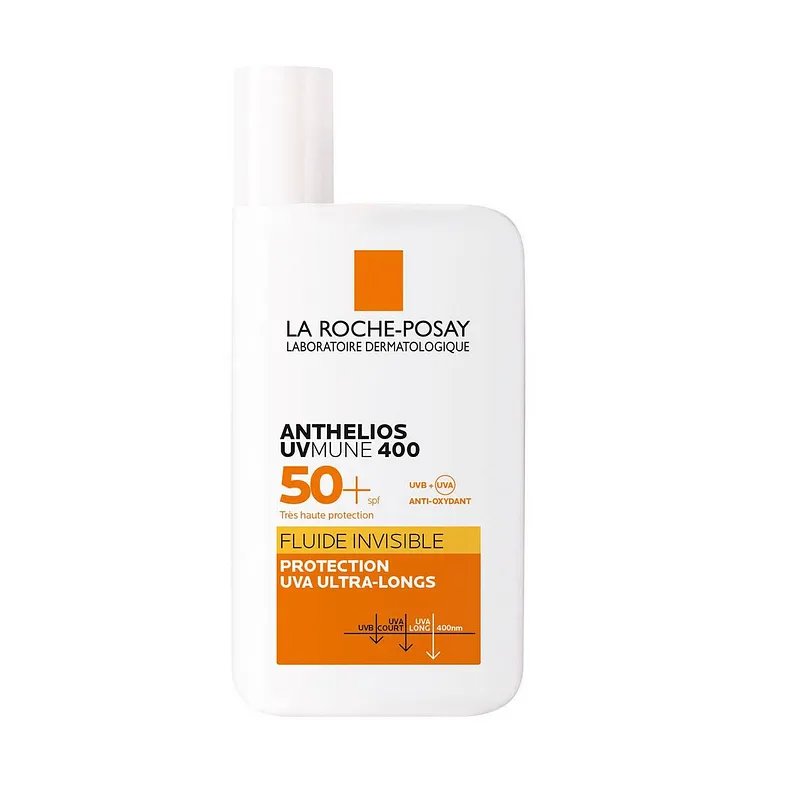 LA ROCHE POSAY ANTHELIOS UVMUNE 400 SPF50+ CREME SOLAIRE FLUIDE INVISIBLE PEAUX SENSIBLES 50ML