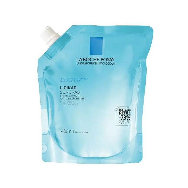 LA ROCHE POSAY LIPIKAR SURGRAS CREME LAVANTE ECO RECHARGE 400ML
