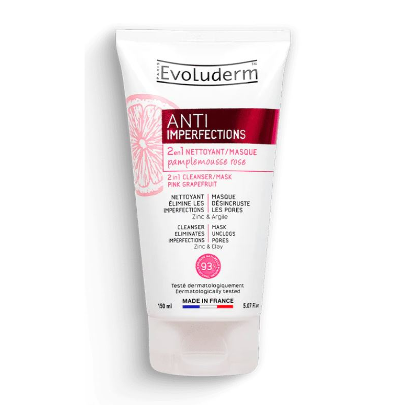 EVOLUDERM NETTOYANT ANTI-IMPERFECTIONS 2 EN 1 150ML