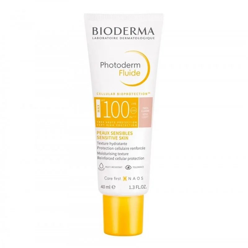 BIODERMA PHOTODERM FLUIDE MAX SPF100 TEINTE TRES CLAIRE 40ML