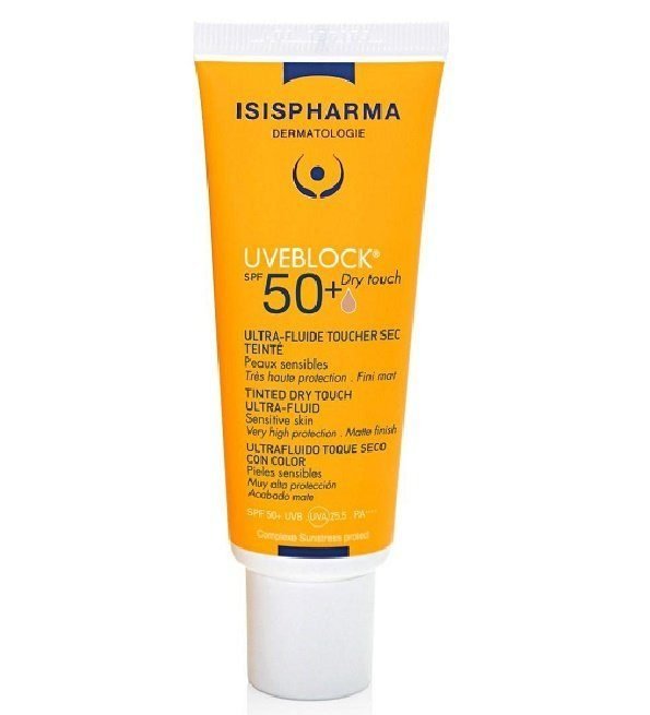 ISISPHARMA UVEBLOCK SPF50+ DRY TOUCH ULTRAFLUIDE TEINTE MEDIUM 40ML