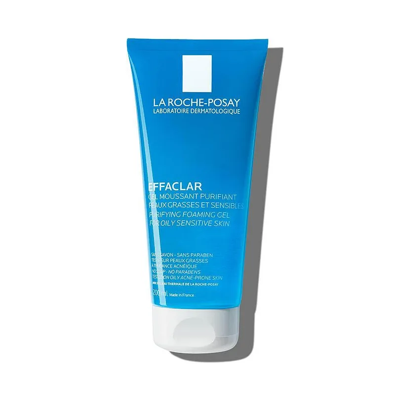 LA ROCHE POSAY EFFACLAR +M GEL MOUSSANT PURIFIANT NETTOYANT PEAUX GRASSES À TENDANCE ACNÉIQUE 200ML