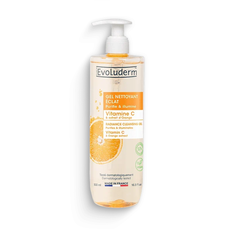 EVOLUDERM GEL NETTOYANT VITAMINE C 500ML
