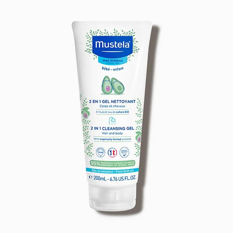 MUSTELA 2 EN 1 GEL NETTOYANT CHEVEUX ET CORPS 200ML