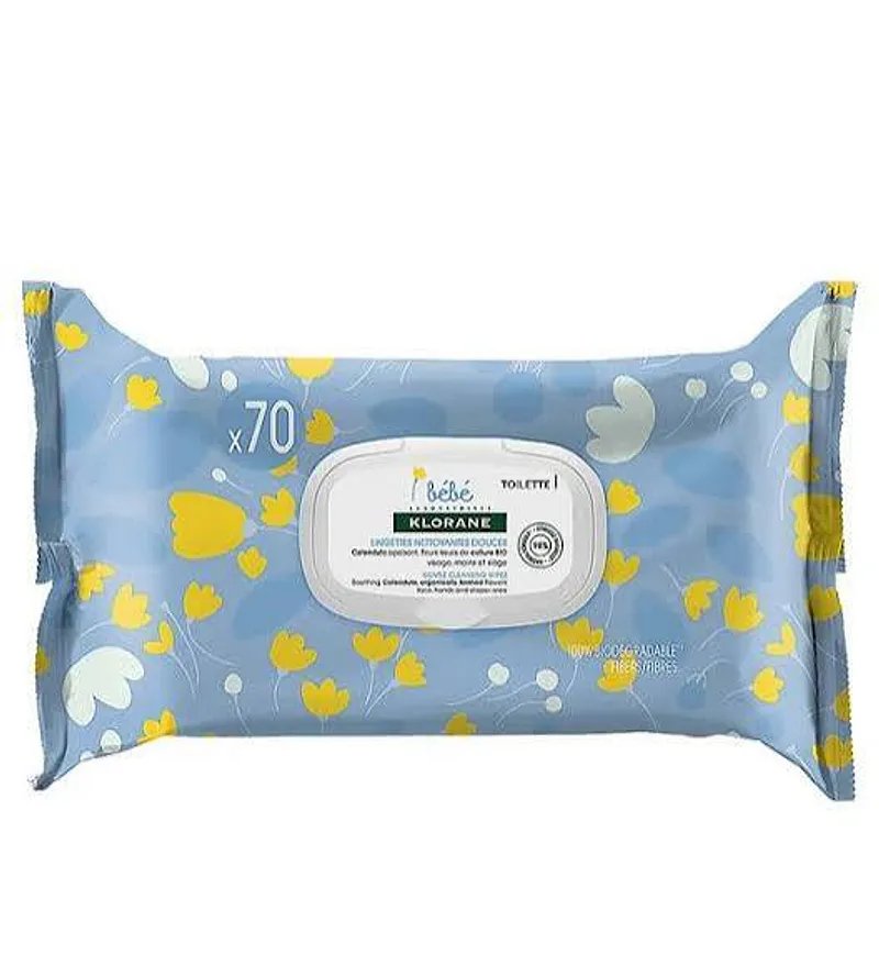 KLORANE BEBE LINGETTES NETTOYANTES DOUCEUR B70