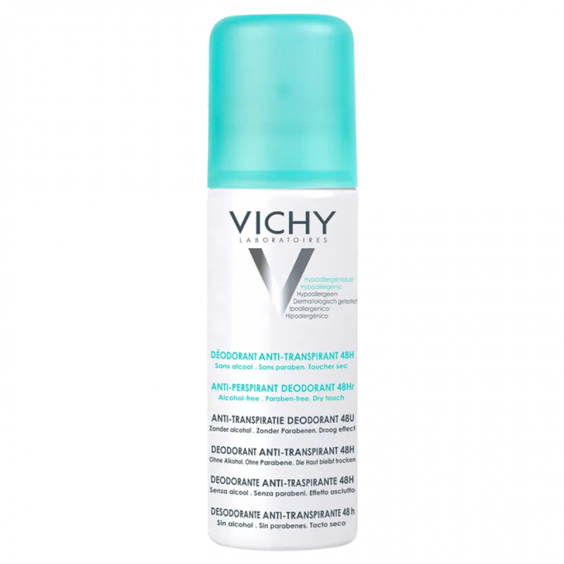 VICHY DEODORANT DERMO-TOLERANCE ANTI-TRANSPIRANT EFFICACITE 48H AEROSOL PEAU SENSIBLE 125ML