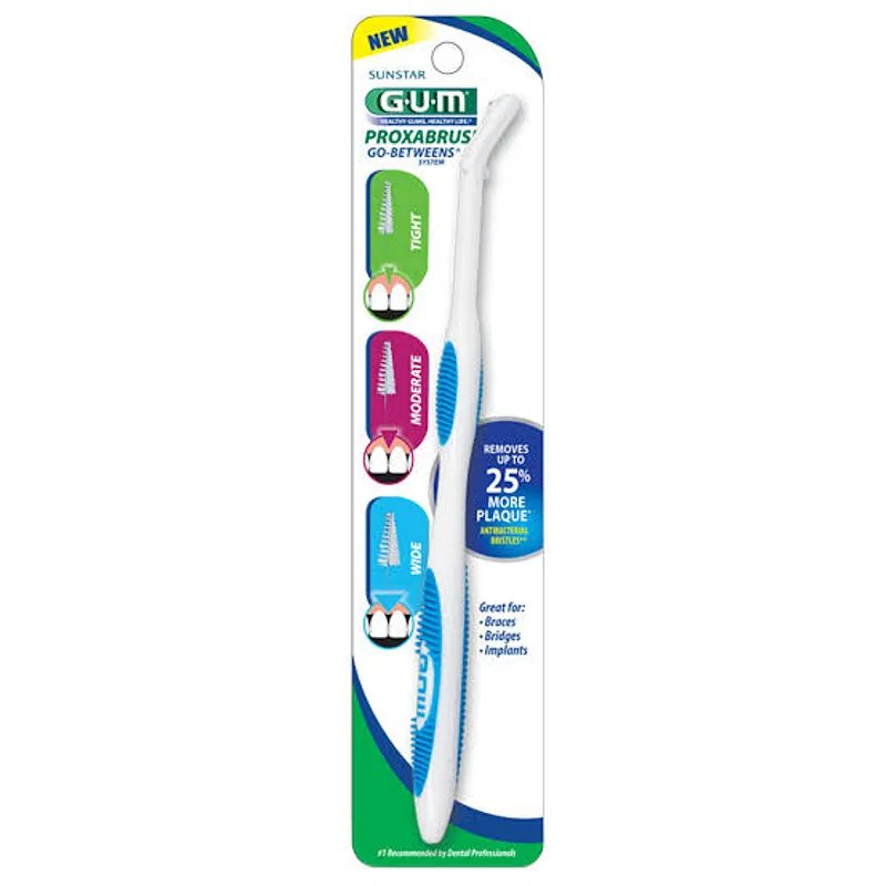GUM MANCHE CLICK KIT PORTE BROSSE AVEC 2 BROSSETTES REF 625