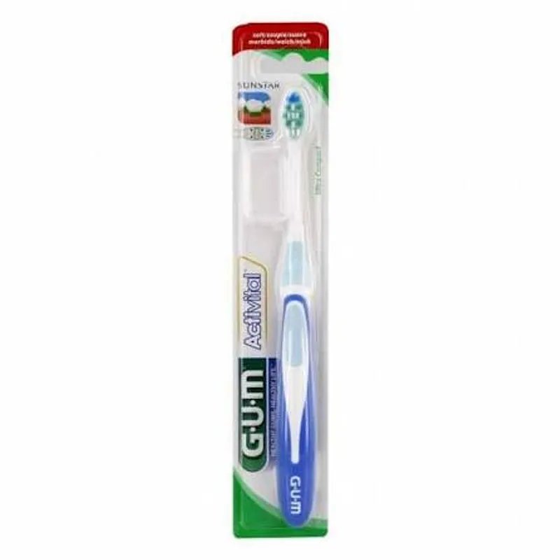 GUM BROSSE A DENTS ACTIVITAL SOUPLE AVEC TETE SILHOUETTE REF 585 