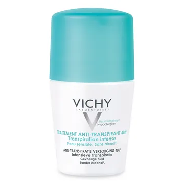 VICHY DEODORANT TRAITEMENT ANTI-TRANSPIRANT 48H ROLL-ON  TRANSPIRATION INTENSE PEAU SENSIBLE 50ML