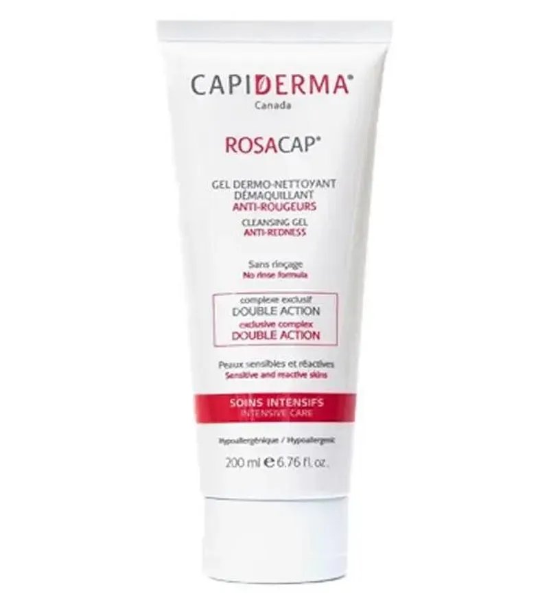 CAPIDERMA ROSACAP GEL DERMO- NETTOYANT DEMAQUILLANT 200ML