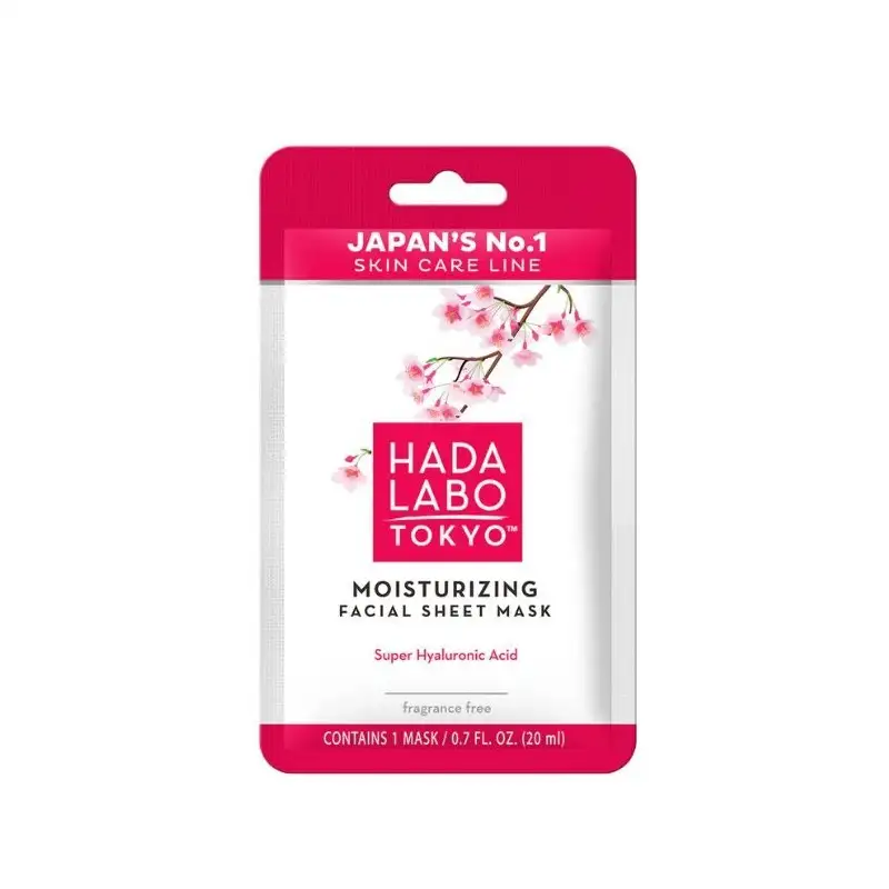 HADA LABO TOKYO JAPAN'S N°1 SKIN CARE LINE MASQUE TISSUS HYDRATANT INTENSIF SUPER HYALURONIC ACID 20ML