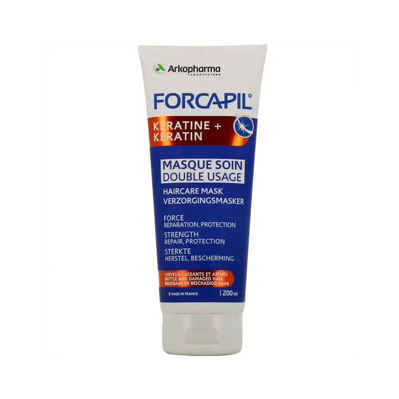 FORCAPIL MASQUE CHEVEUX KERATINE MASQUE SOIN DOUBLE USAGE 200ML
