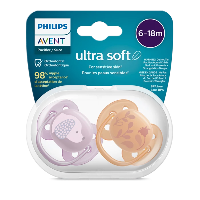AVENT SUCETTE ULTRA SOFT 6-18MOIS BOY B2 REF SCF091/15