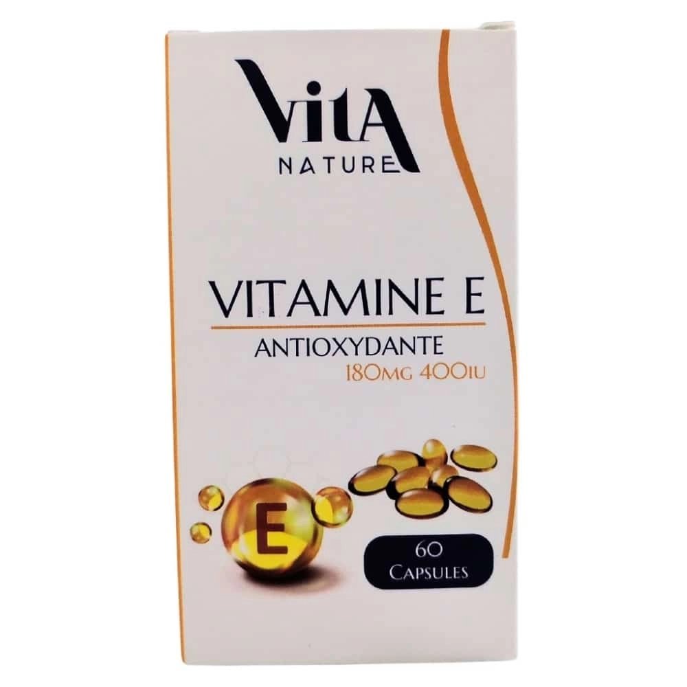 VITA NATURE VITAMINE E 180MG 400UI B60 CAPSULES