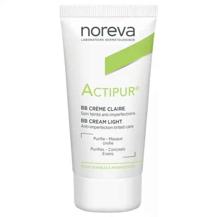 NOREVA ACTIPUR CREME MATIFIANTE ANTI-IMPERFECTIONS TEINTEE CLAIRE 30ML