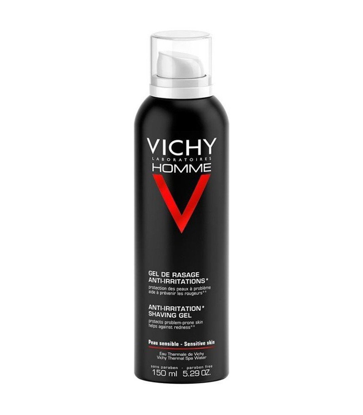 VICHY HOMME GEL DE RASAGE ANTI-IRRITATIONS PEAU SENSIBLE 150ML