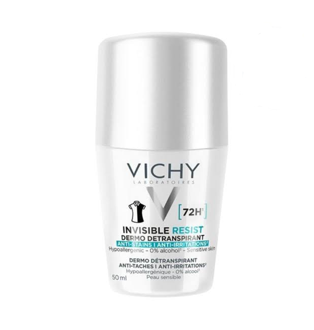 VICHY DEODORANT DERMO DETRANSPIRANT 72H INVISIBLE RESIST FEMME 50ML